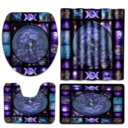 Witch - Bathroom Curtain & Mats Set
