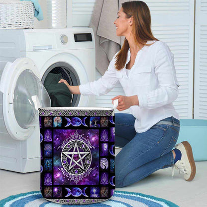Witch Vibes Purple Pentagram - Storage Basket