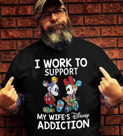 I Work To Support My Wife Mouse T-shirt and Hoodie 0823