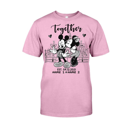 Better Together - Personalized Couple Mouse T-shirt and Hoodie
