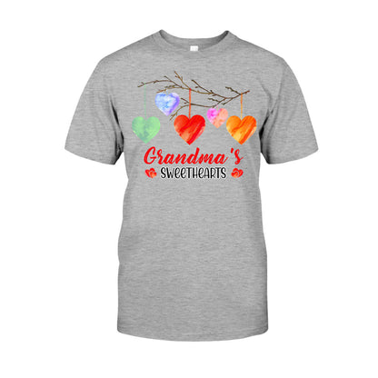 Grandma's Sweethearts - Personalized Valentine Grandma T-shirt and Hoodie
