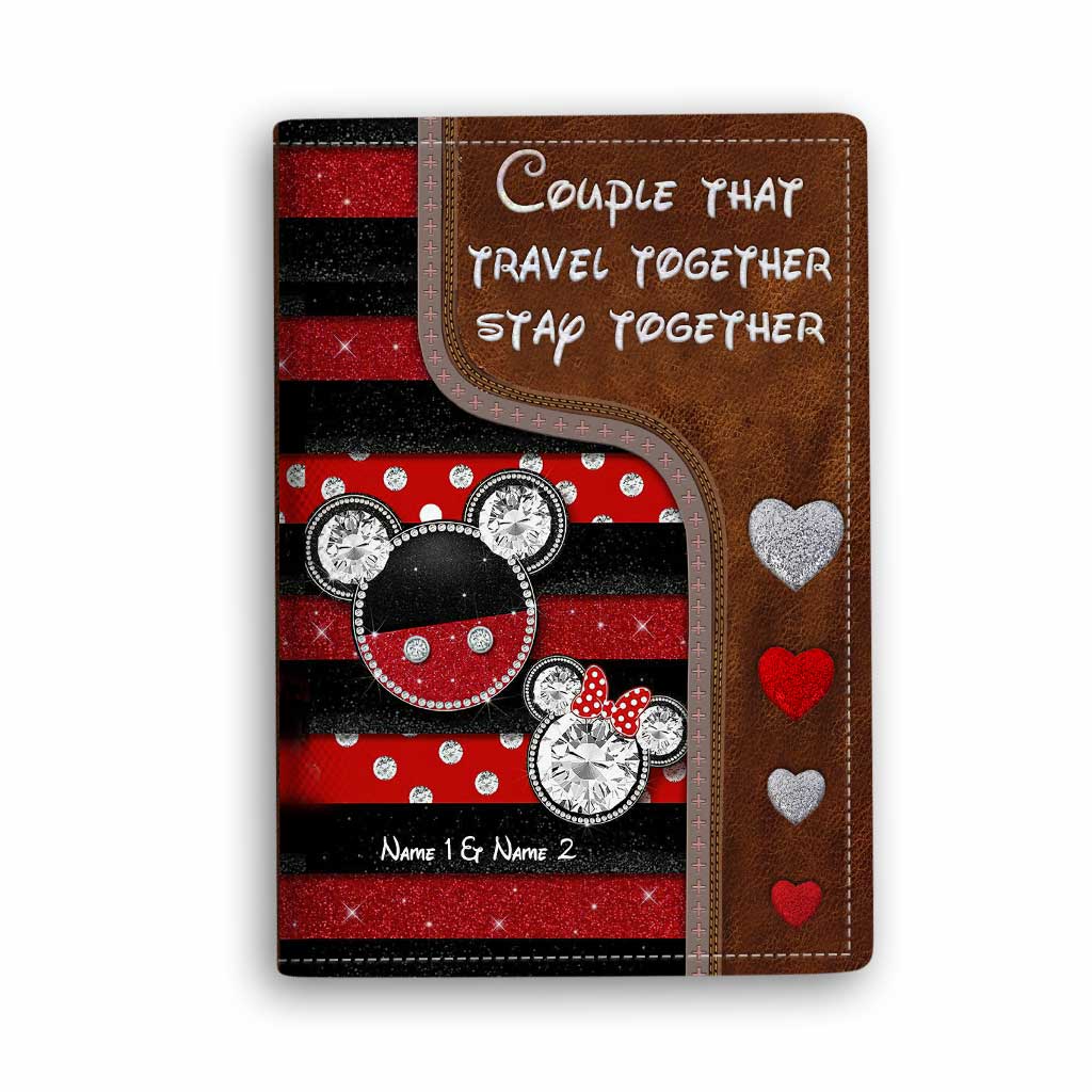 Couple That Travel Together Stay Together - Personalized Mouse Passport Holder