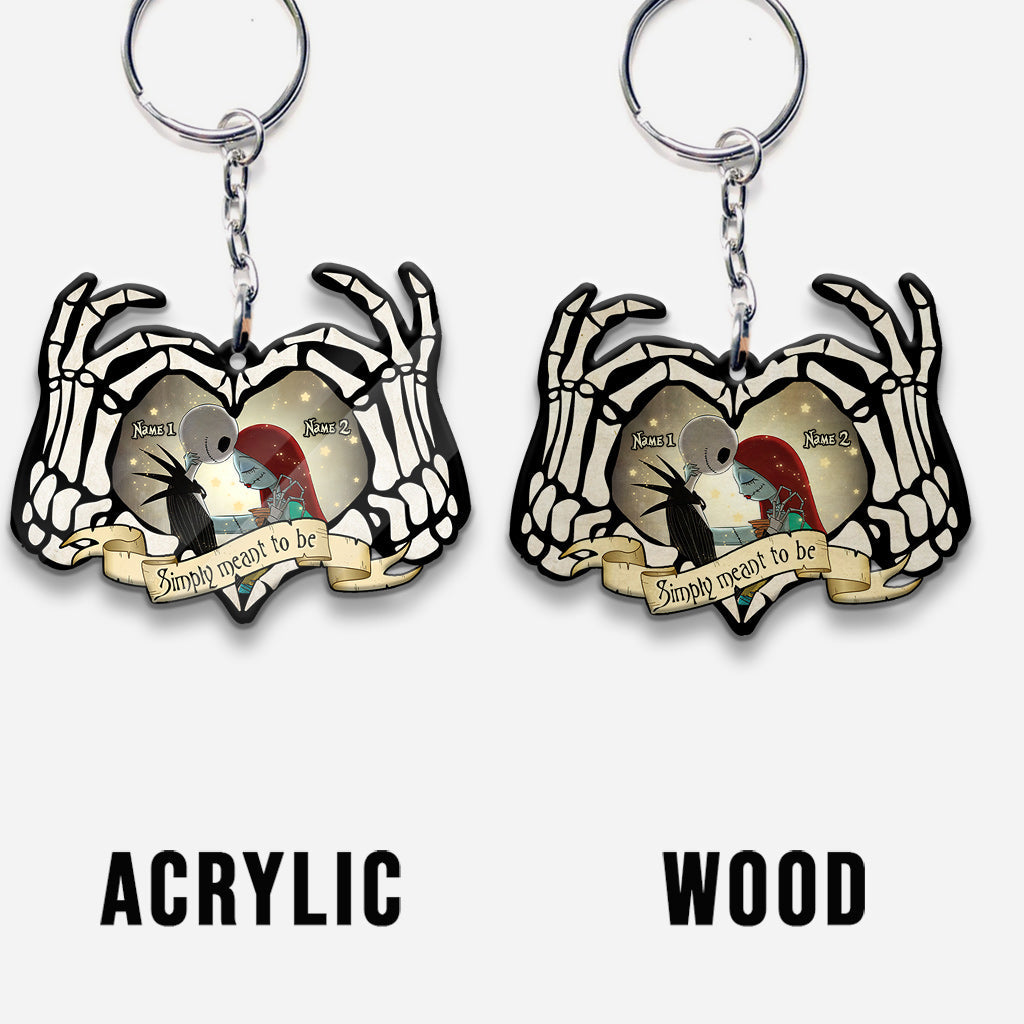 Simply Meant To Be - Personalized Nightmare Keychain (Printed On Both Sides)