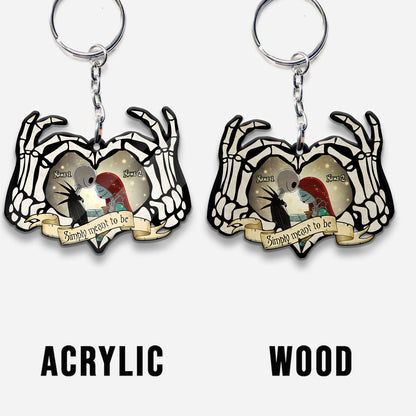 Simply Meant To Be - Personalized Nightmare Keychain (Printed On Both Sides)
