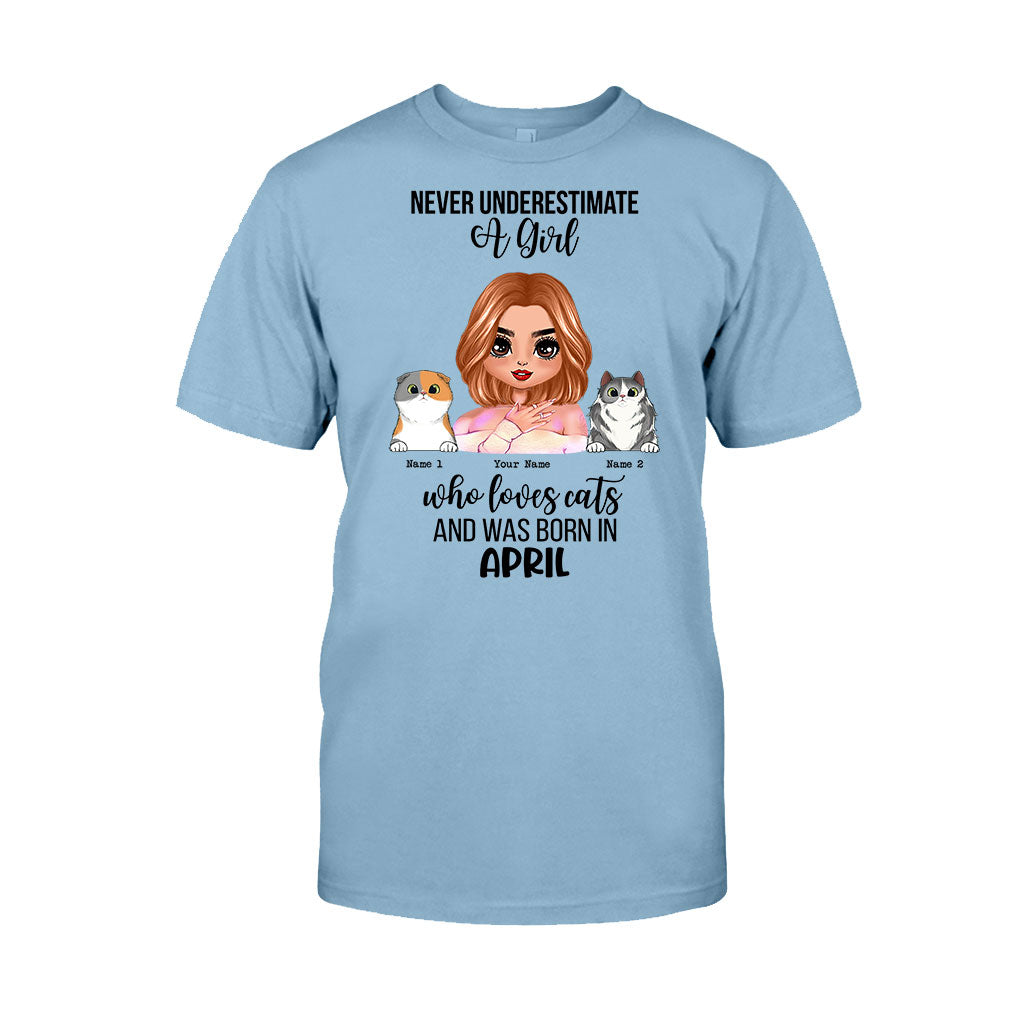 Never Underestimate - Personalized Cat T-shirt and Hoodie