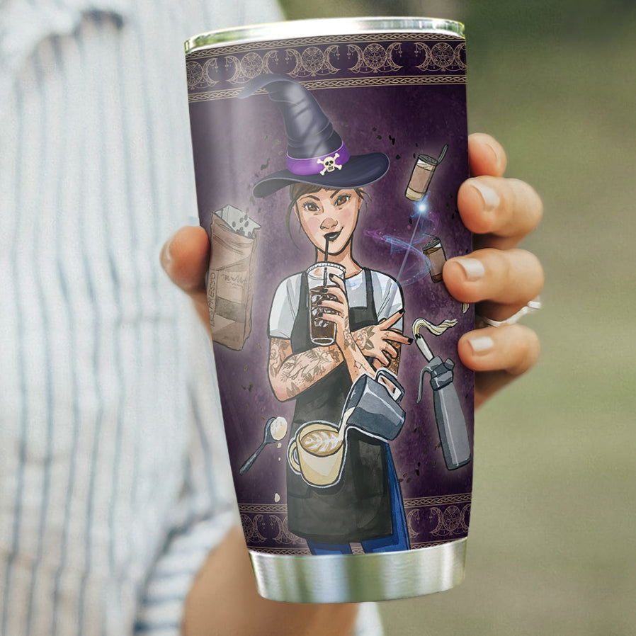 Even Witches Need Coffee - Witch Tumbler 0822