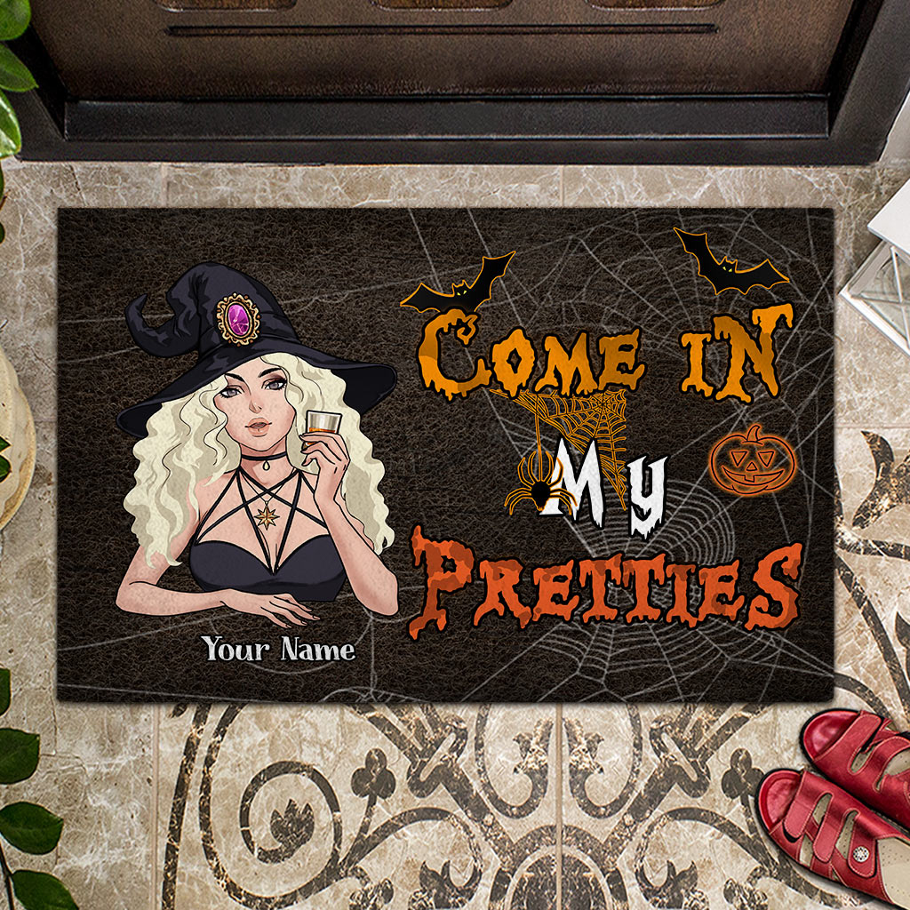 Come In My Pretties - Personalized Halloween Witch Doormat