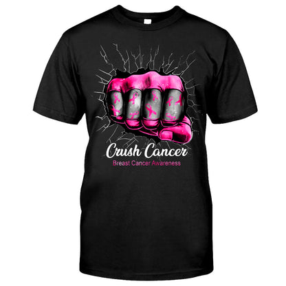 Crush Cancer - Breast Cancer Awareness T-shirt and Hoodie 0822