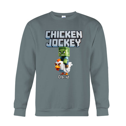 Chicken Jockey! - Personalized Block World T-shirt And Hoodie