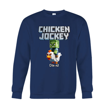 Chicken Jockey! - Personalized Block World T-shirt And Hoodie