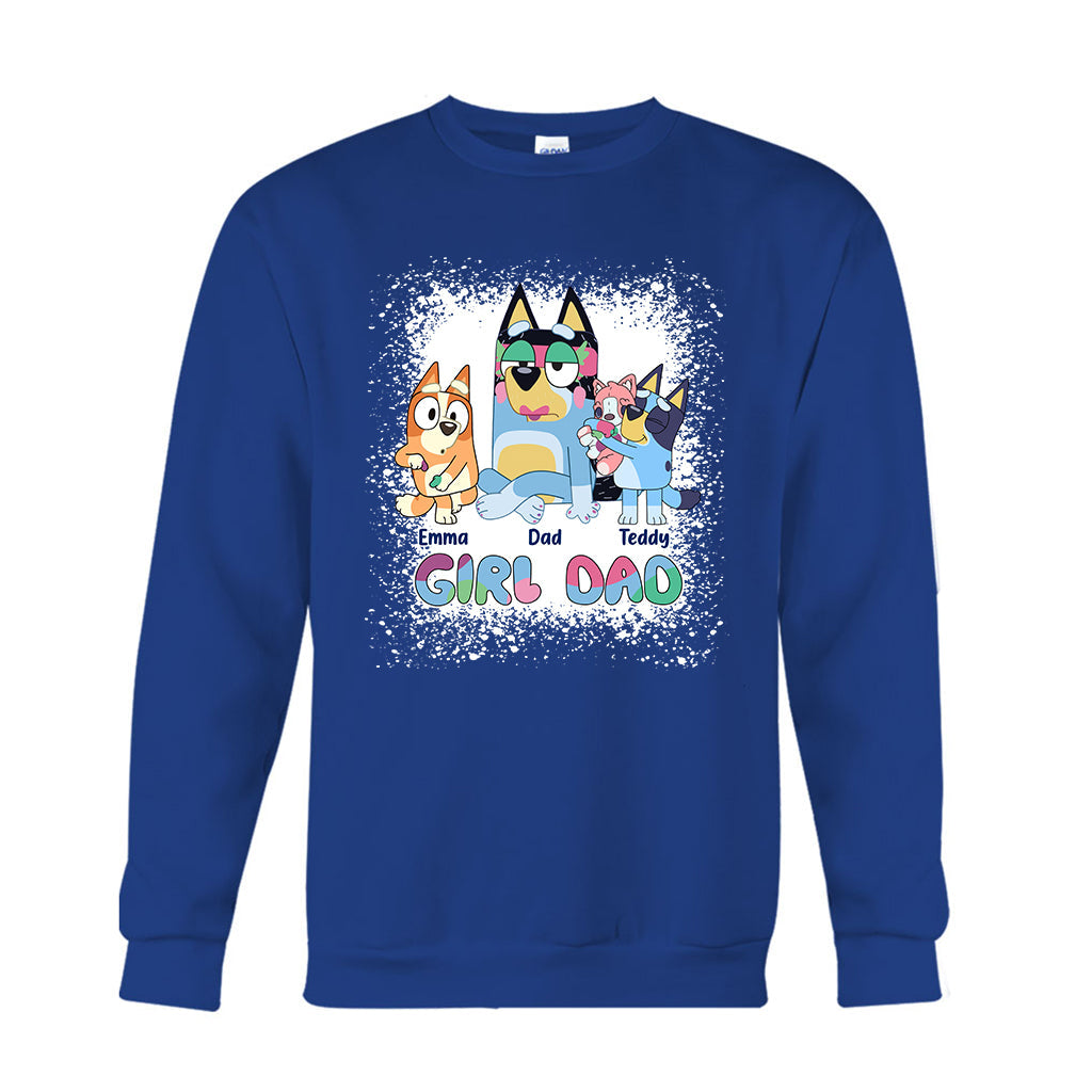 Girl Dad - Personalized Father T-shirt And Hoodie