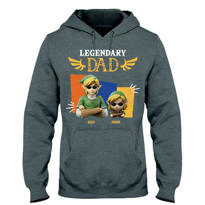 Legendary Dad - Personalized The Hero's Legend T-shirt And Hoodie
