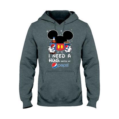 I Need A Hug - Personalized Blue Soft Drink T-shirt and Hoodie