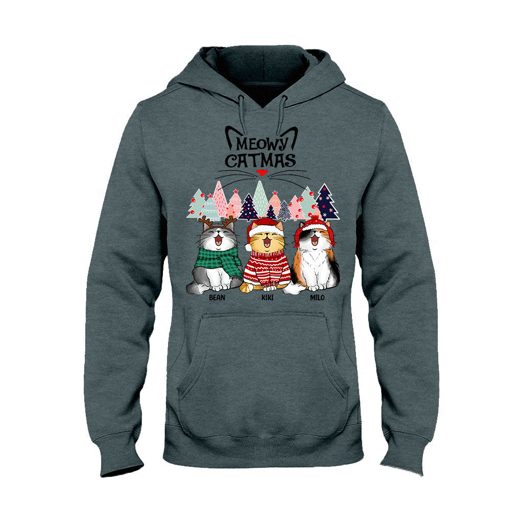 Meowy Catmas - Personalized Cat T-shirt and Hoodie