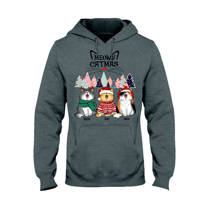 Meowy Catmas - Personalized Cat T-shirt and Hoodie