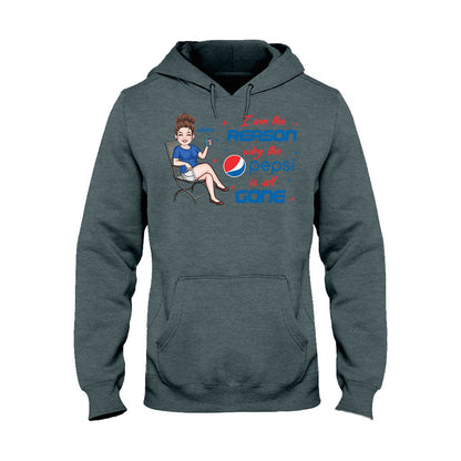I Am The Reason - Personalized Blue Soft Drink T-shirt and Hoodie