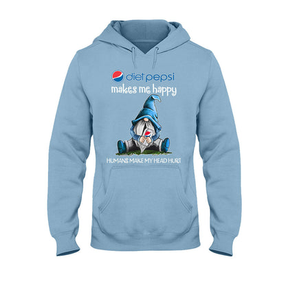Humans Make My Head Hurt - Personalized Blue Soft Drink T-shirt and Hoodie