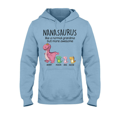 Grandmasaurus - Personalized Mother's day Grandma T-shirt and Hoodie
