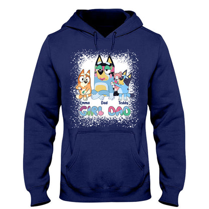 Girl Dad - Personalized Father T-shirt And Hoodie
