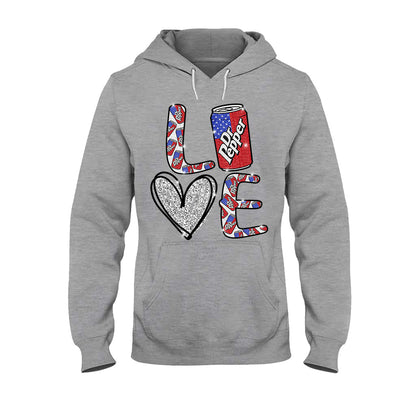 Love Summer Patriotic Texas Drink T-shirt and Hoodie