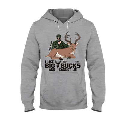 I Like Big Bucks - Personalized Hunting T-shirt and Hoodie