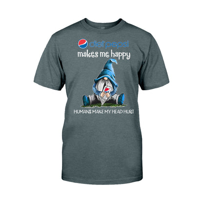 Humans Make My Head Hurt - Personalized Blue Soft Drink T-shirt and Hoodie