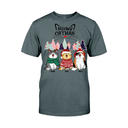 Meowy Catmas - Personalized Cat T-shirt and Hoodie