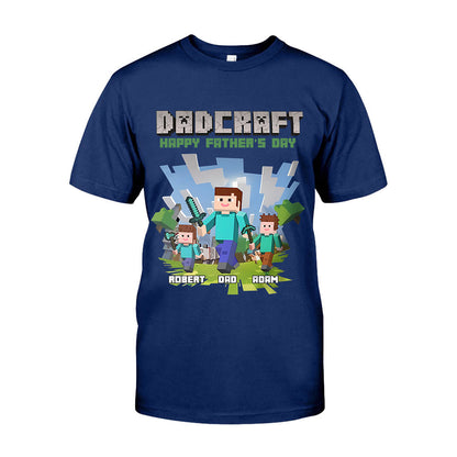 Dadcraft - Personalized Block World T-shirt And Hoodie