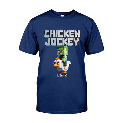 Chicken Jockey! - Personalized Block World T-shirt And Hoodie