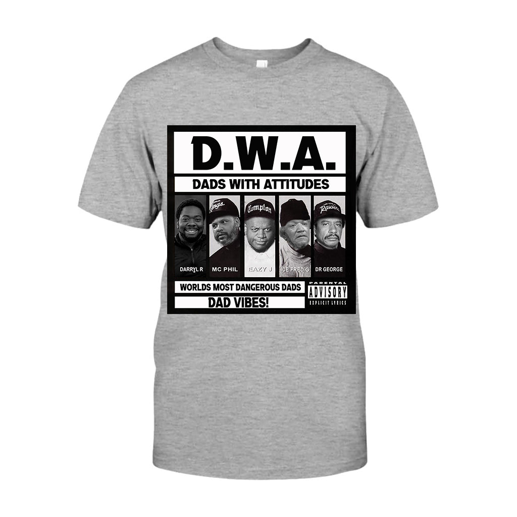 Dads With Attitude D.W.A - Personalized African American T-shirt And Hoodie