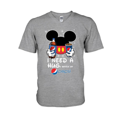 I Need A Hug Funny Blue Soft Drink T-shirt and Hoodie