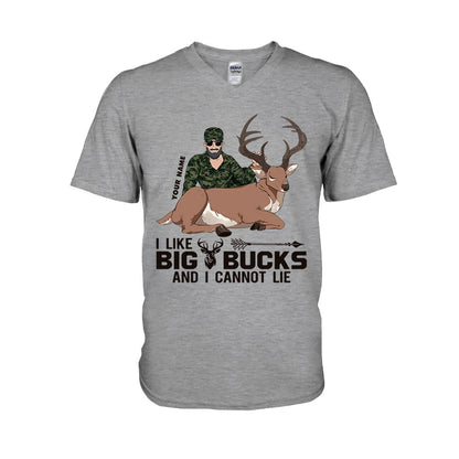 I Like Big Bucks - Personalized Hunting T-shirt and Hoodie