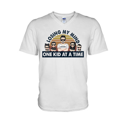 Losing My Mind One Kid At A Time - Gift for dad, dad - Personalized T-shirt And Hoodie