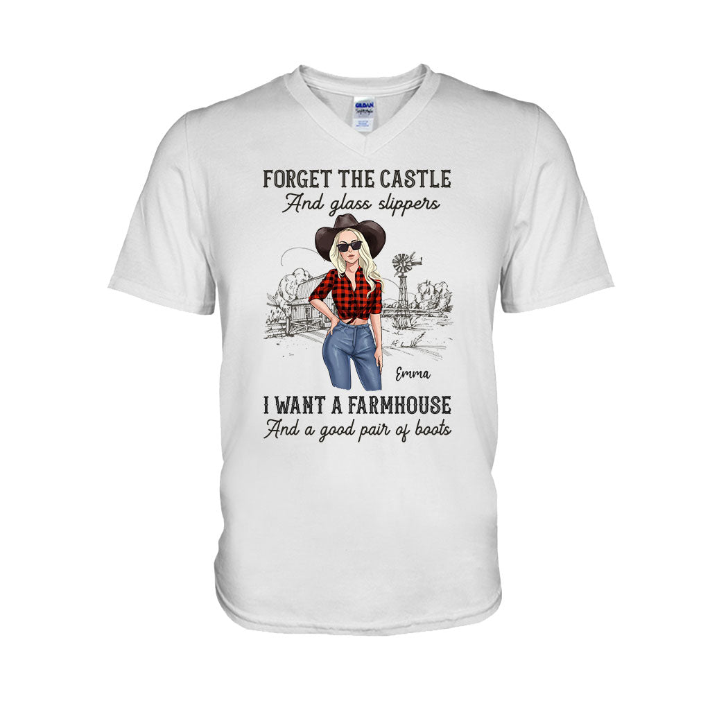 I Want A Farmhouse And A Good Pair Of Boots - Personalized Horse T-shirt and Hoodie