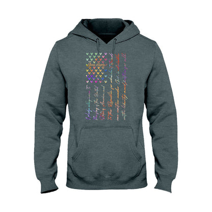 Mouse Ears Pledge Of Allegiance - Personalized Independence Day T-shirt and Hoodie