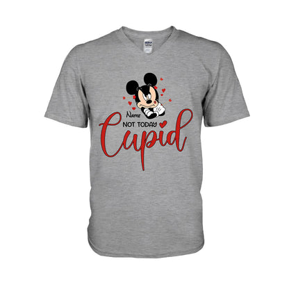 Not Today Cupid - Personalized Valentine Mouse T-shirt and Hoodie