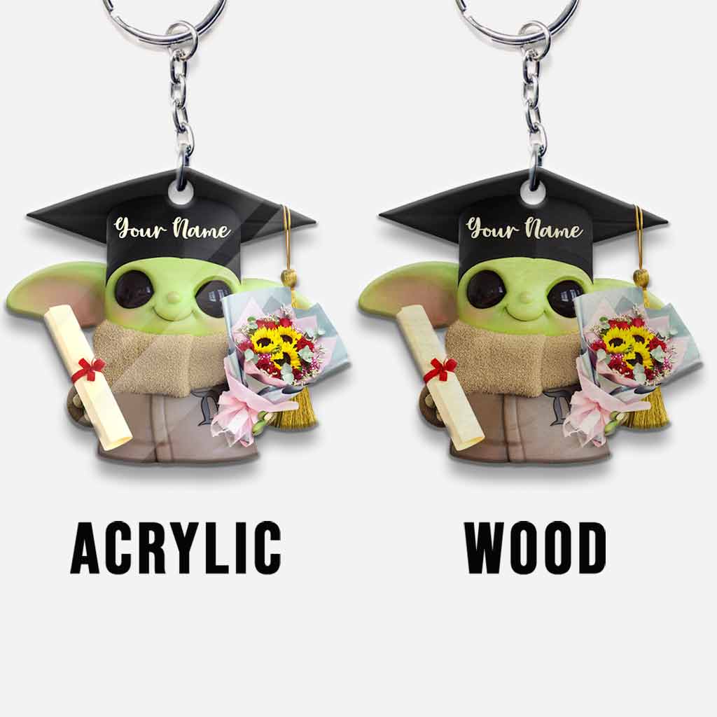Senior Now I Am - Personalized Graduation Keychain (Printed On Both Sides)