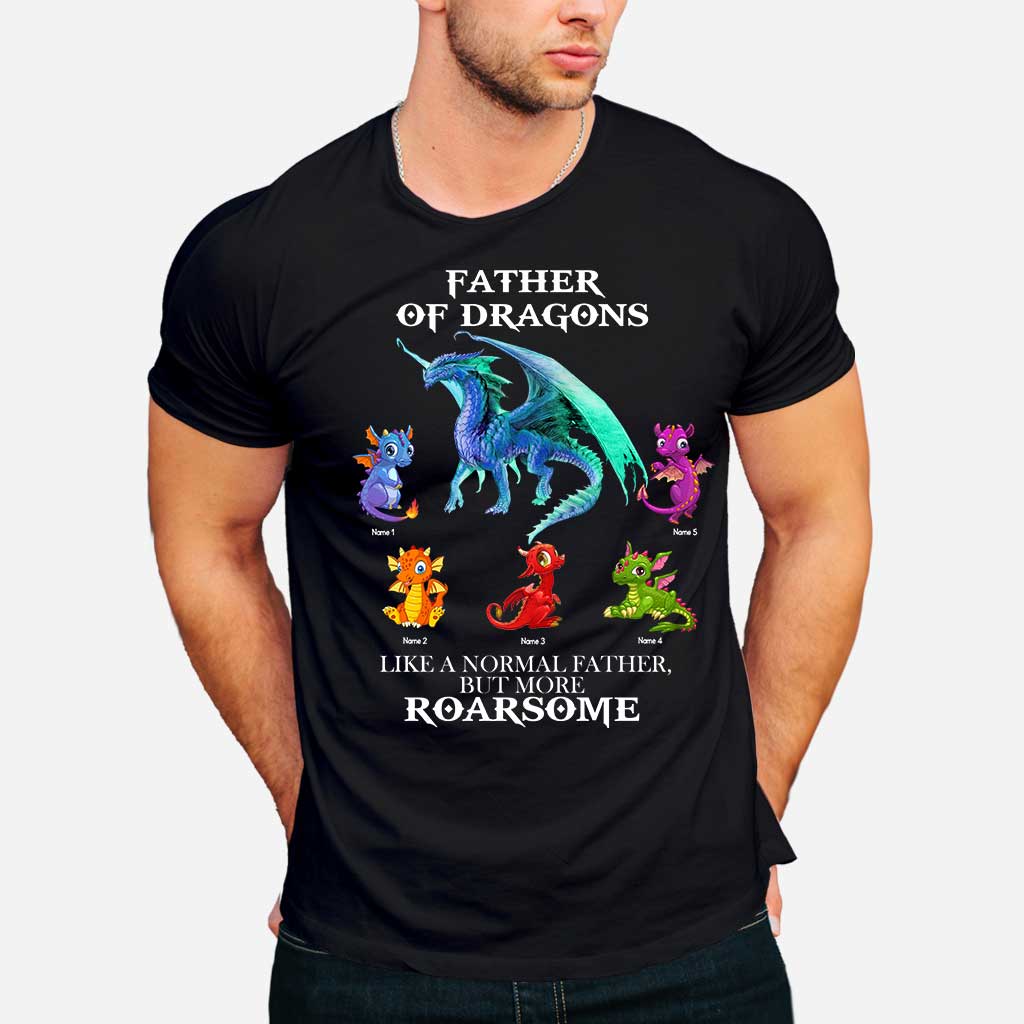 Father Of Dragons - Personalized Father's Day T-shirt and Hoodie