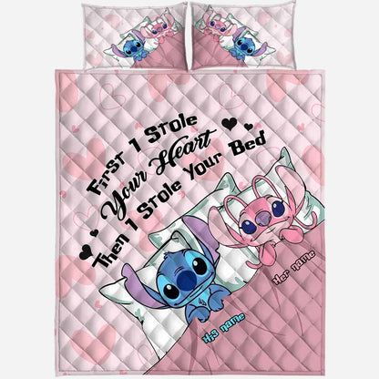 First I Stole Your Heart - Personalized Ohana Quilt Set