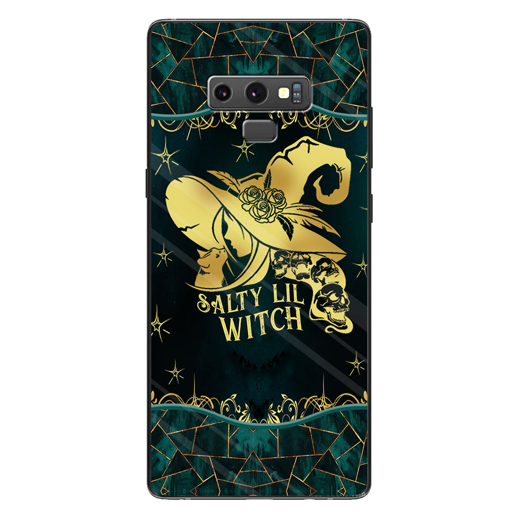 Salty Lil Witch Personalized Gold Green Printed Pattern Phone Case