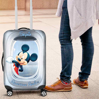 Adventure Await - Personalized Mouse Luggage Cover