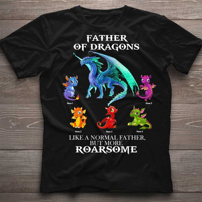 Father Of Dragons - Personalized Father's Day T-shirt and Hoodie