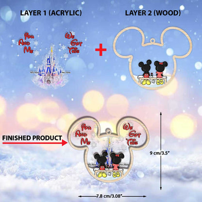 You And Me We Got This - Personalized Christmas Mouse Layers Mix Ornament