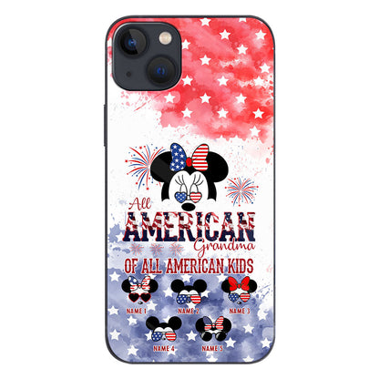 All American Grandma - Personalized Independence Day Phone Case