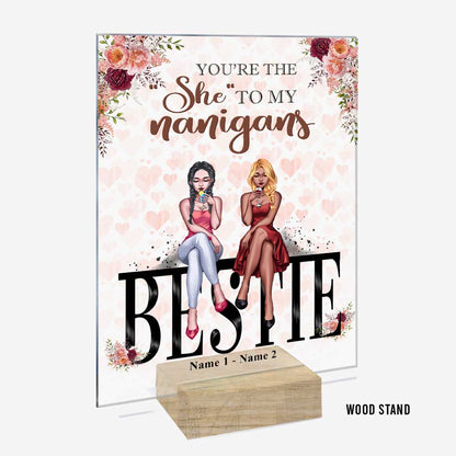Bestie - Personalized Transparent Acrylic Plaque