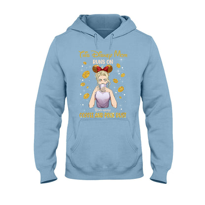 This Mom Runs On Coffee And Pixie Dust - Personalized Mother's Day Mouse T-shirt and Hoodie