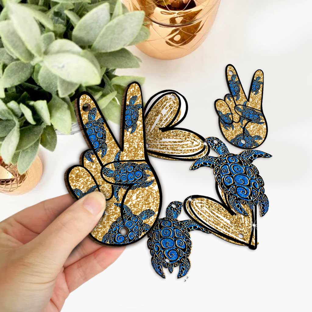 Peace Love Turtle - Turtle 6 Pieces Garland