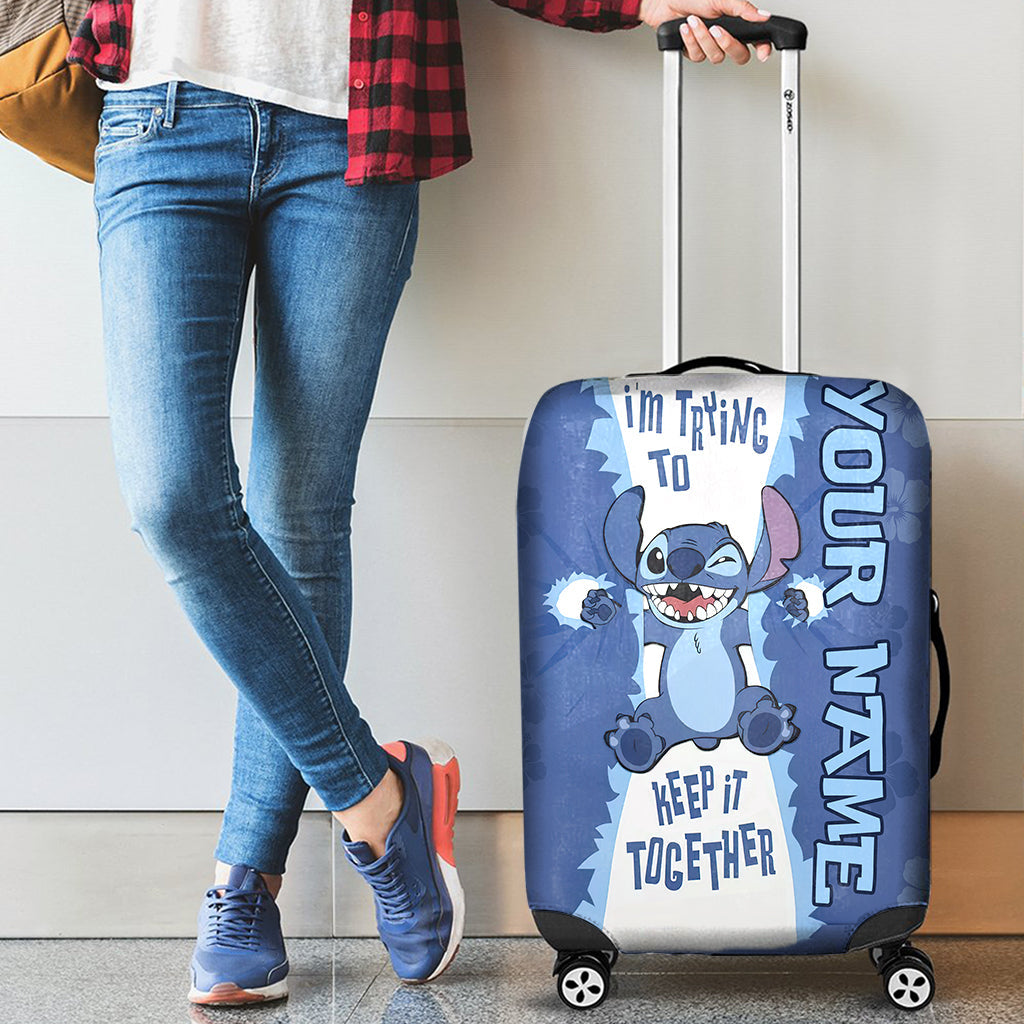 I'm Trying To Keep It - Personalized Ohana Luggage Cover