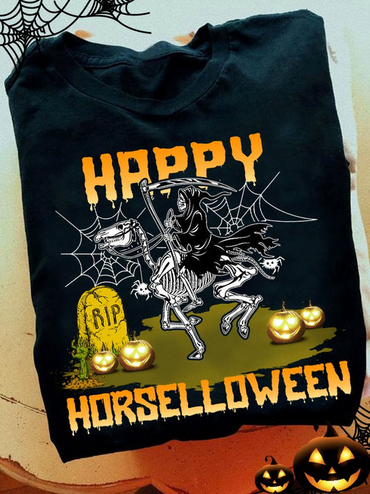 Happy Horselloween Horse T-shirt and Hoodie 0823