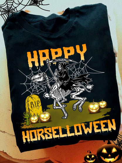 Happy Horselloween Horse T-shirt and Hoodie 0823